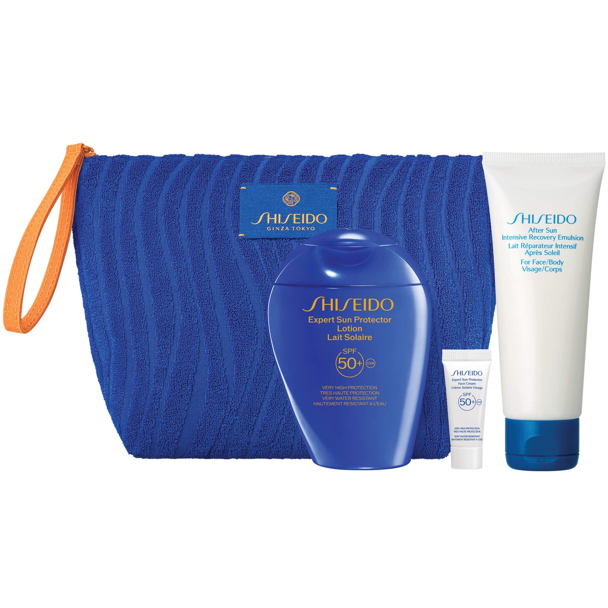 Kit esencial de protección solar Solari - Set solar, Set solar, Leche solar corporal de alta protección.