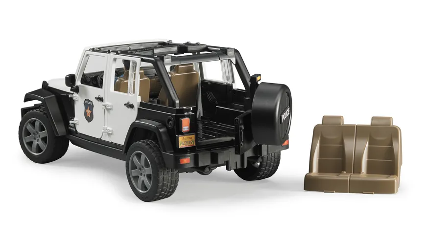 BRUDER - Jeep Wrangler Unlimited Rubicon Polizeifahrzeug mit Polizist 02526