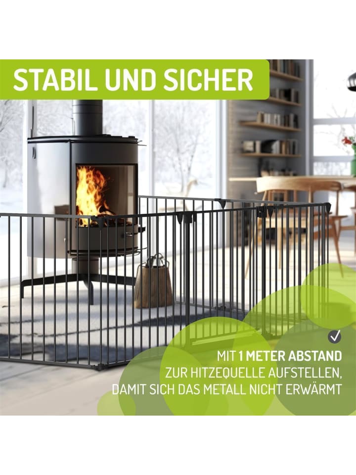 BOMI Kaminschutzgitter Milo in Schwarz günstig kaufen