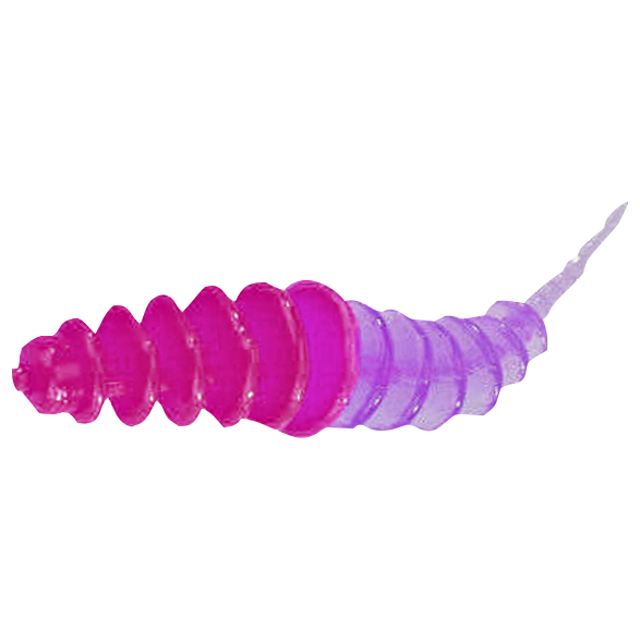 Kogha Gummiköder Räuberfänger Troutworm (pink / lila)