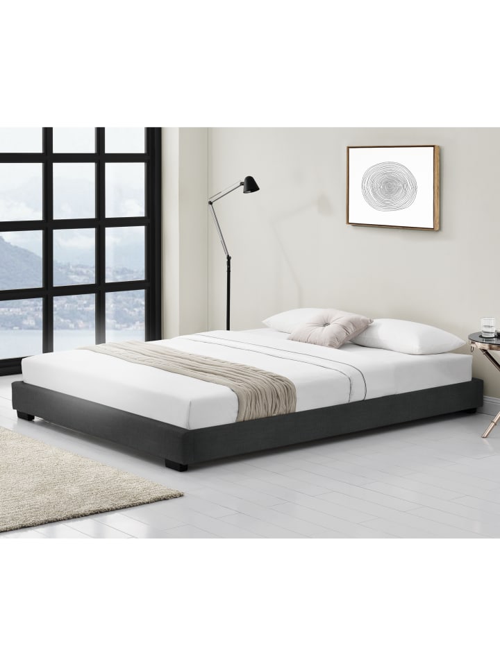 Corium Polsterbett Masari in Schwarz (B)140cm günstig kaufen onesize