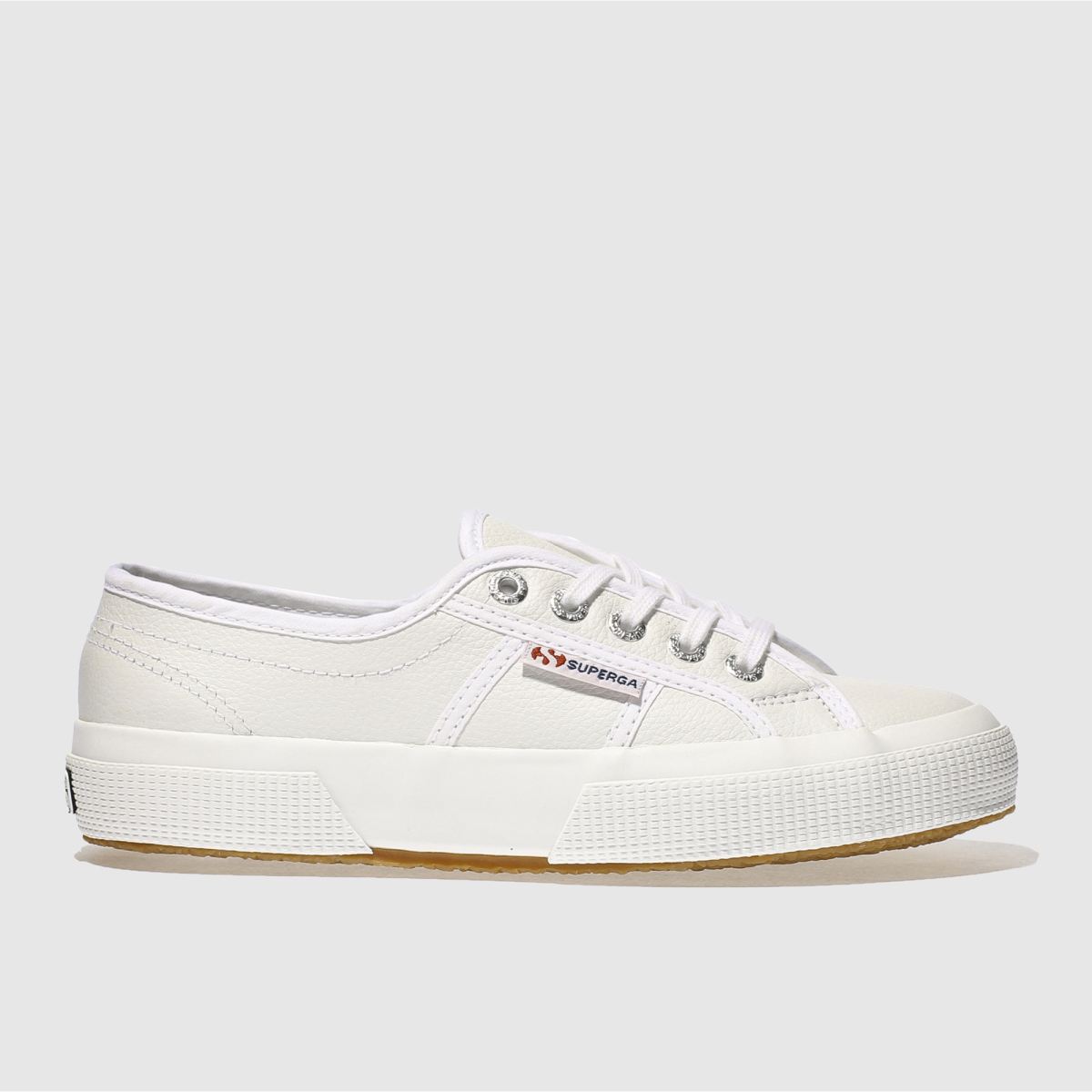 Superga 2750 – Vita lädersneakers