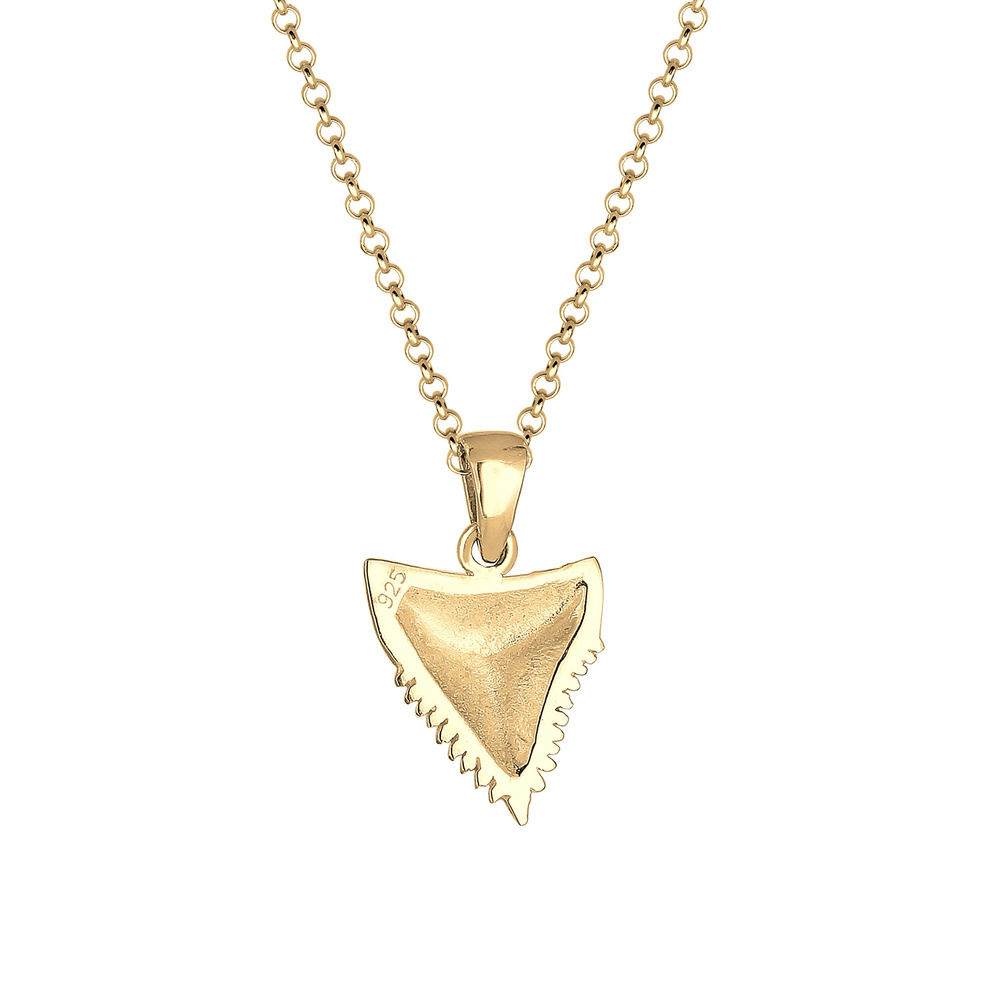 Elli Elli Collier Erbskette Zahn Tusk Trend Boho Sommer 925er Silber Bijoux