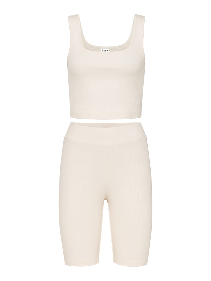 LSCN BY LASCANA Shorty in beige günstig kaufen