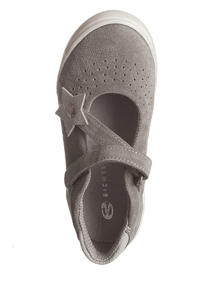 Richter Shoes Leder-Ballerinas in Grau günstig kaufen 27