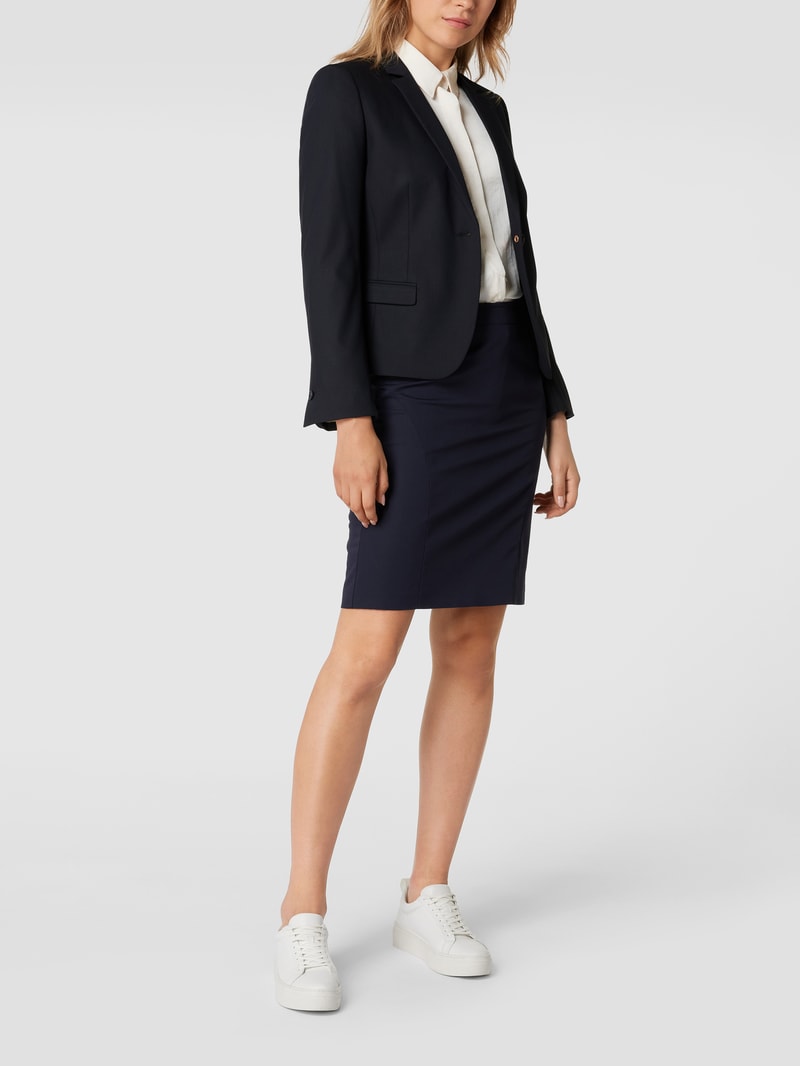 Blazer mit 1-Knopf-Verschluss Modell 'Ciboom' in marineblau