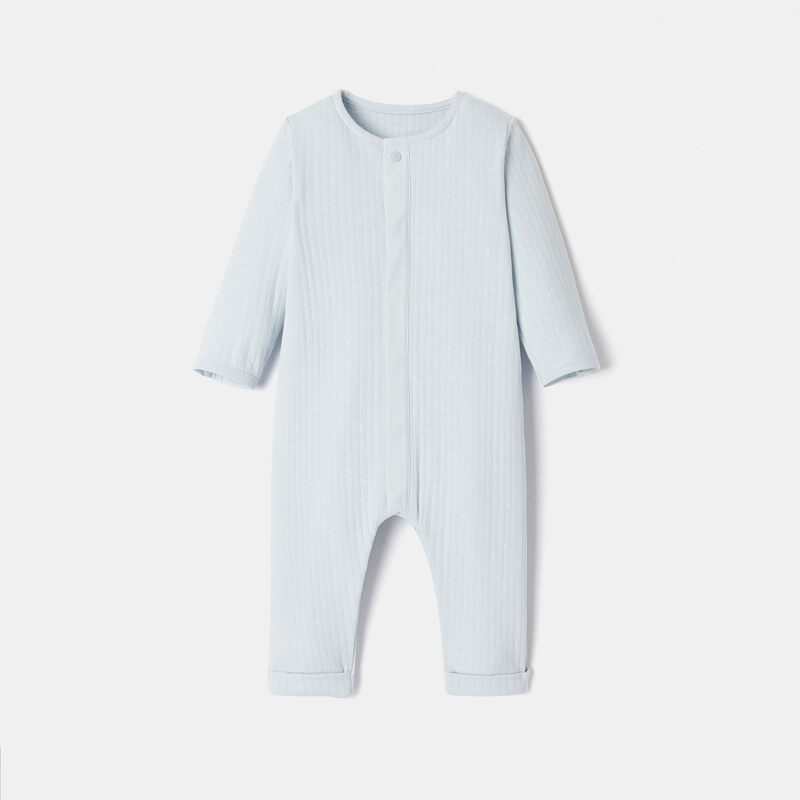 Combinaison en maille tubique bleu naissance Absorba
