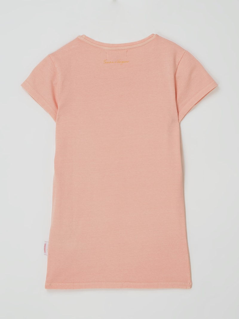 T-Shirt mit Stretch-Anteil Modell 'Harline' in altrosa