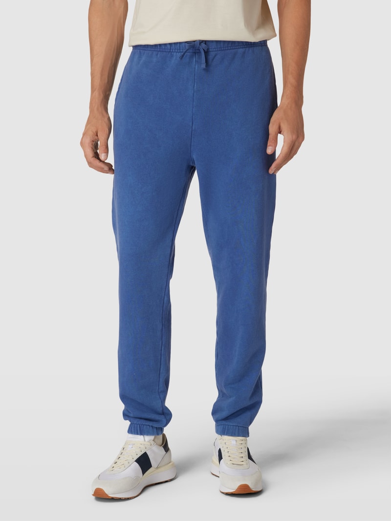 Sweatpants mit elastischem Bund Modell 'ATHLETIC' in marineblau