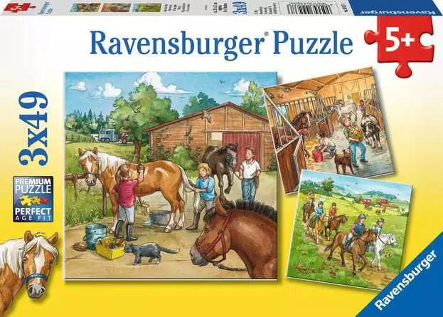 Kinderpuzzle ab 5 Jahren - Mein Reiterhof - 49 Teile