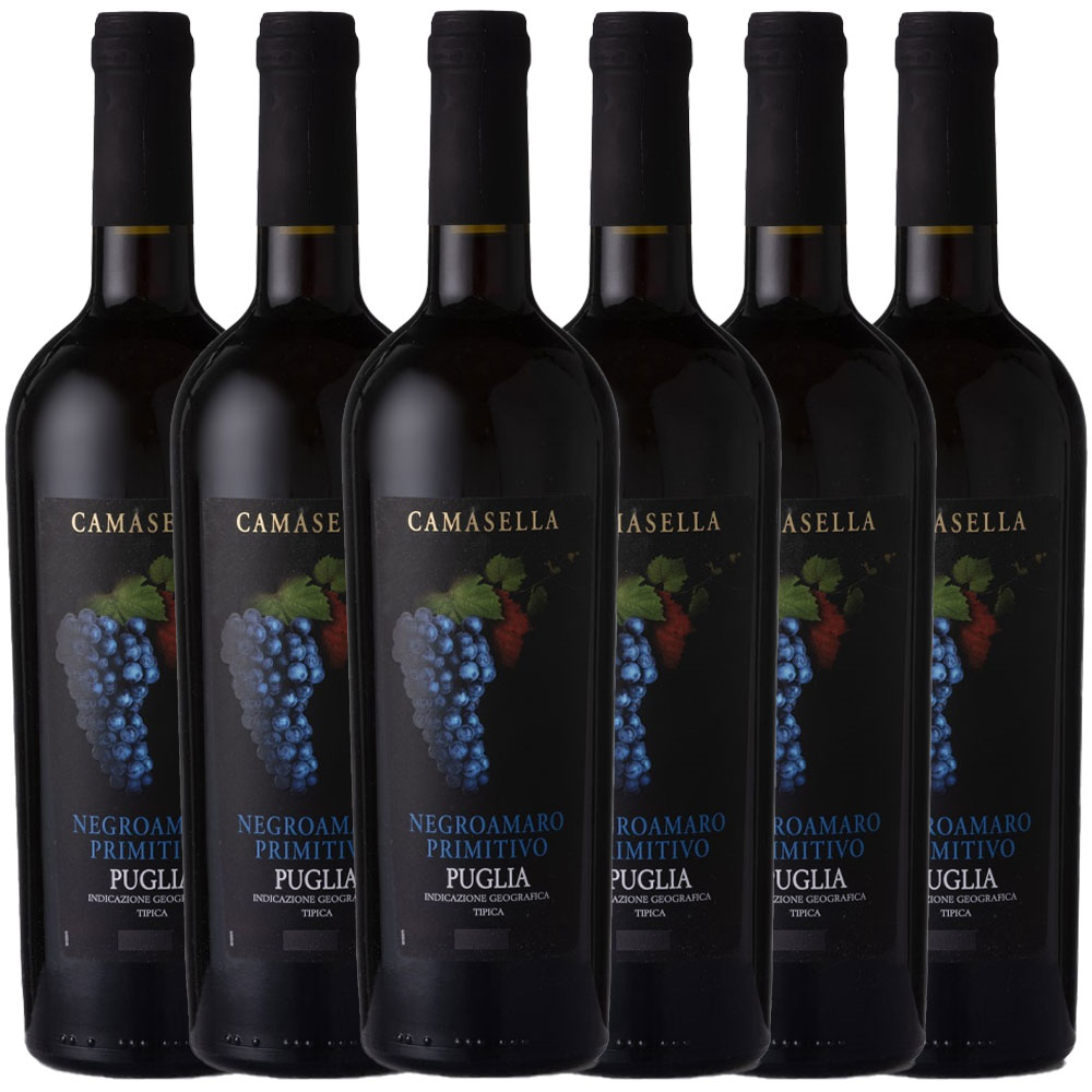 Camasella Negroamaro Primitivo Puglia IGT 2021   33% gratis - 6er Karton