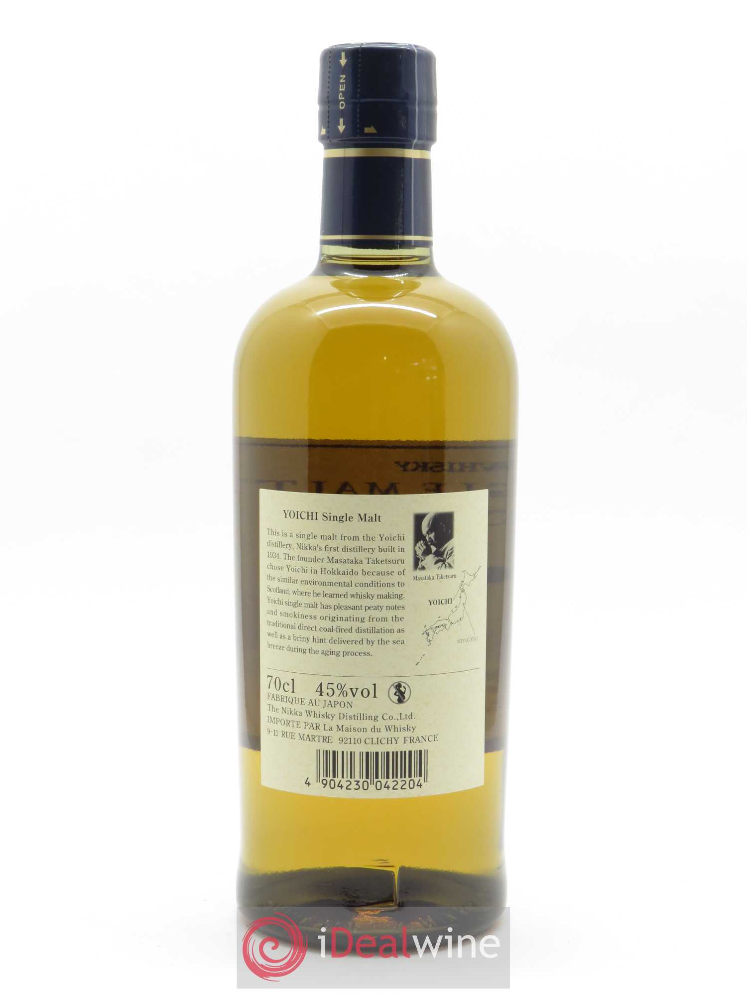 Yoichi Of. Single Malt Nikka Whisky (70 cl)  - Lot de 1 Bouteille