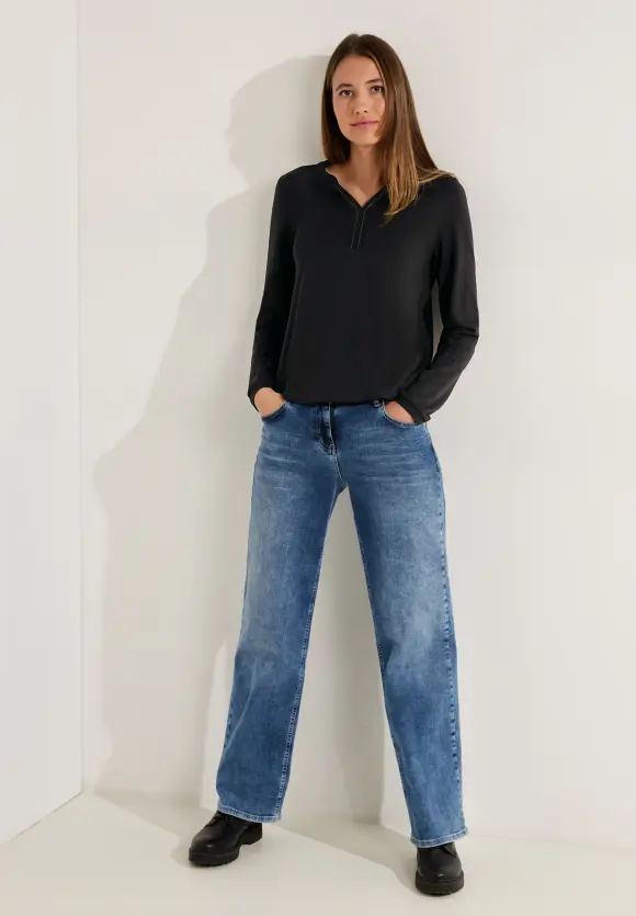 CECIL Langarmshirt mit Gummibund