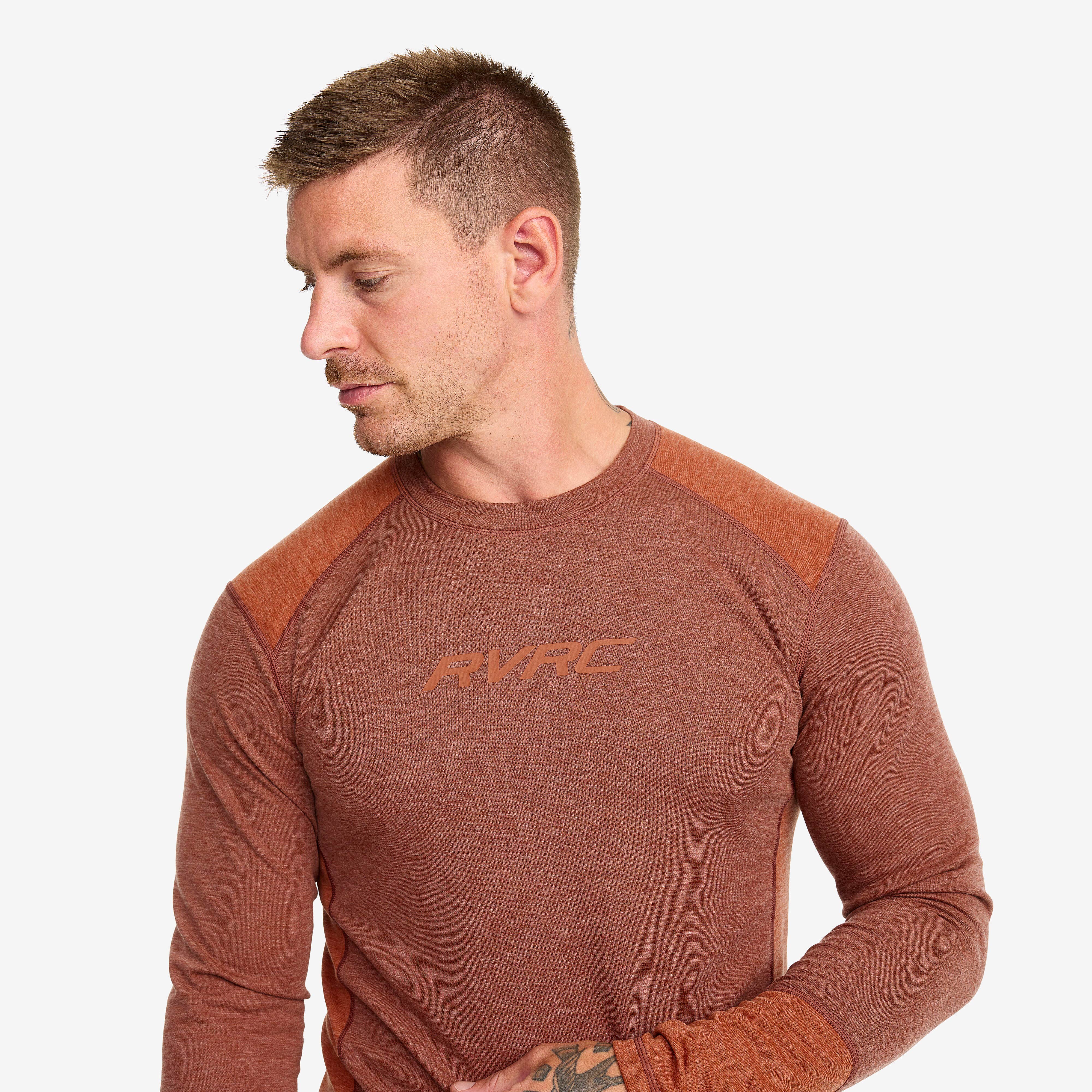 North Merino Top Homme Smoked Paprika/Rusty Orange