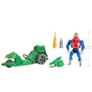 Masters of the Universe Origins Actionfigur mit Fahrzeug: Mekaneck & Ground Ripper