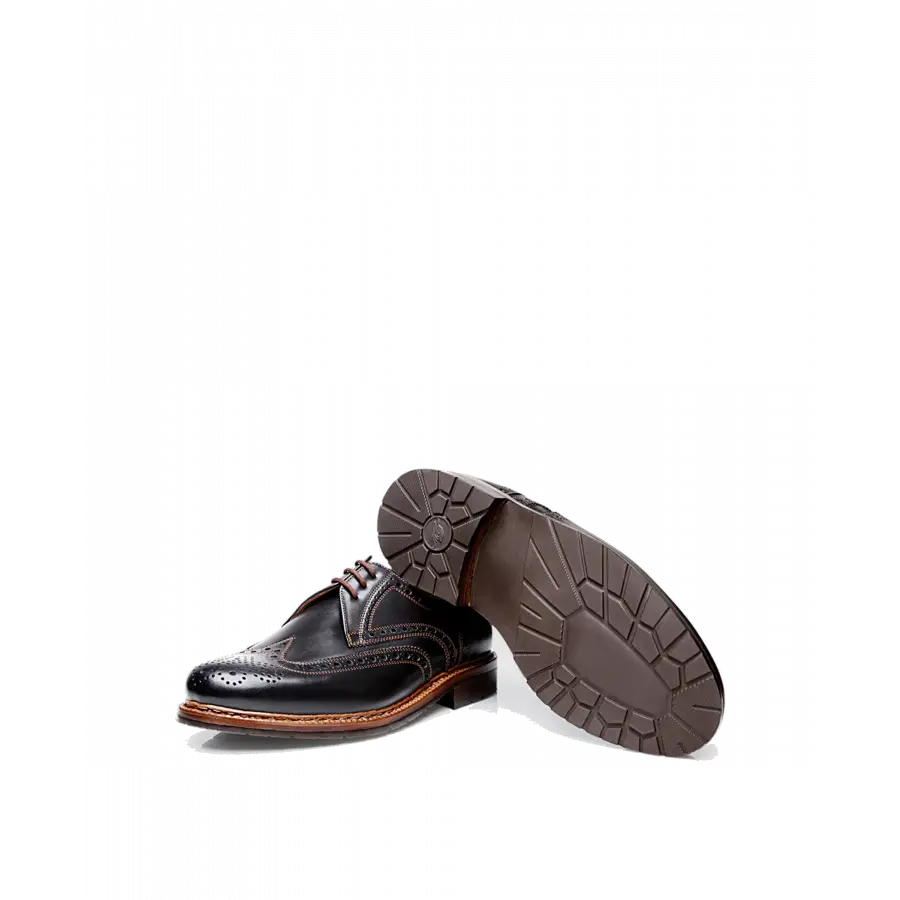Heinrich Dinkelacker - Businessschuhe Derby JANOSH K FULL BROGUE FC Kalbsleder - schwarz
