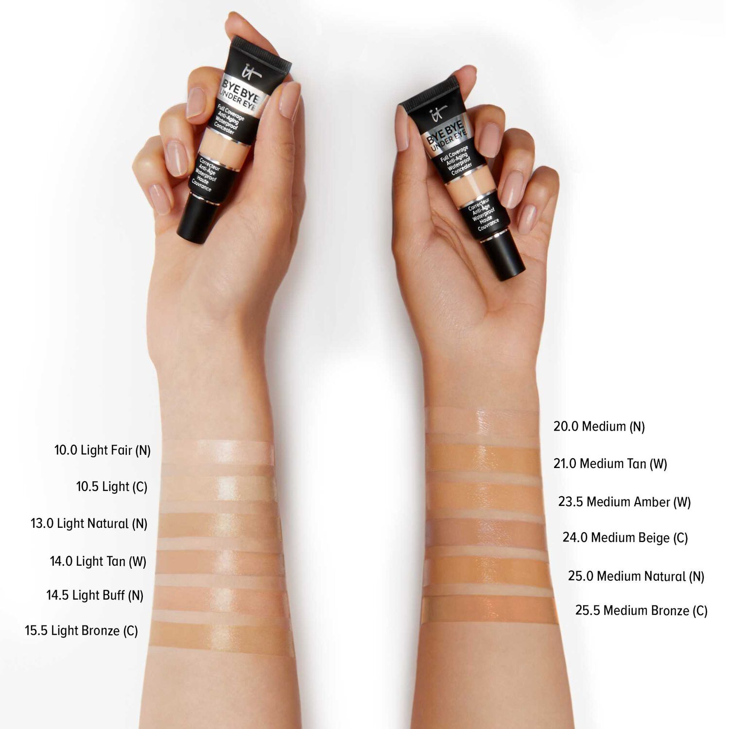 It Cosmetics Bye Bye Under Eye - Anti Cernes Correcteur Anti-Âge Waterproof Haute Couvrance