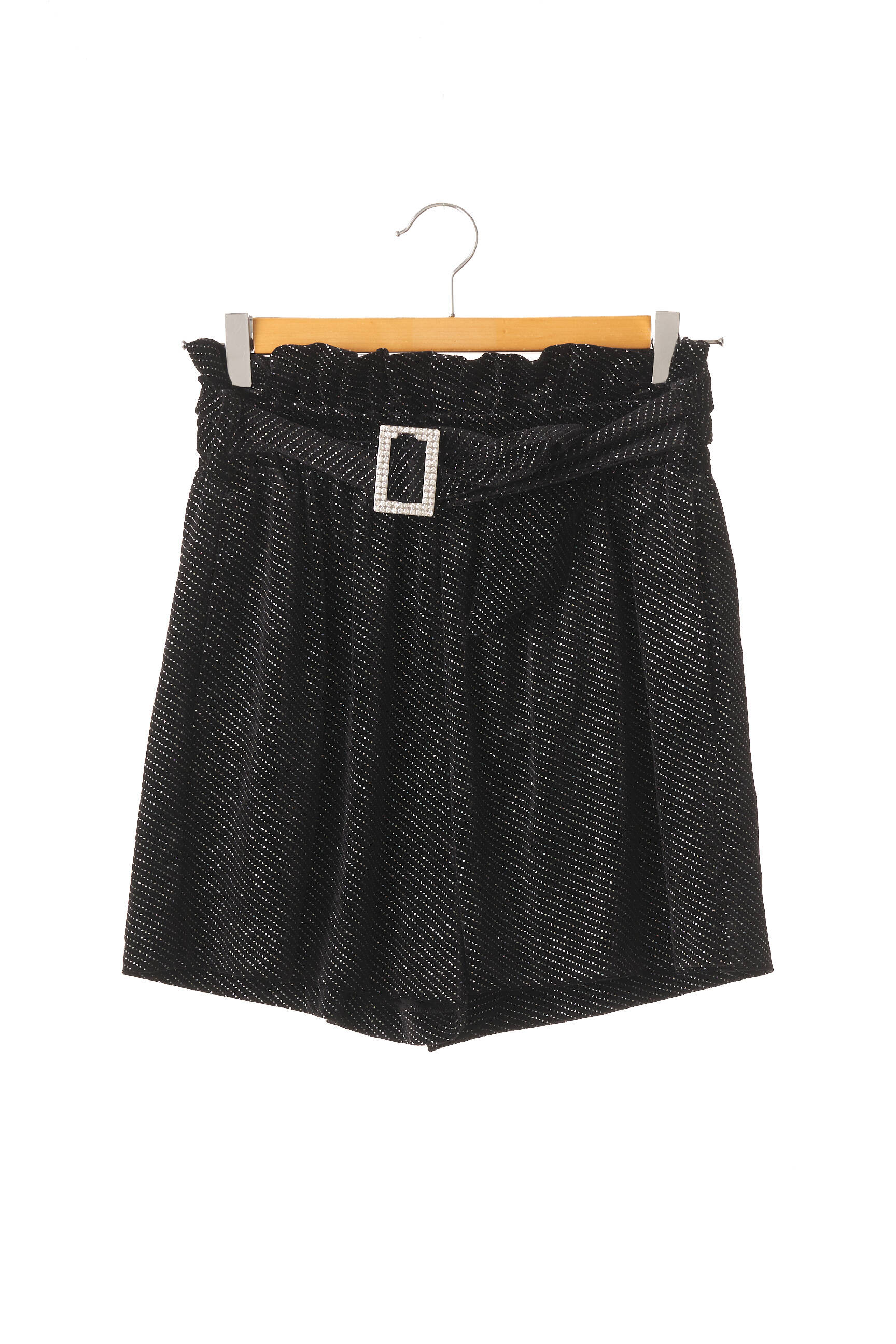 Zara Shorts 1 Femme couleur noir