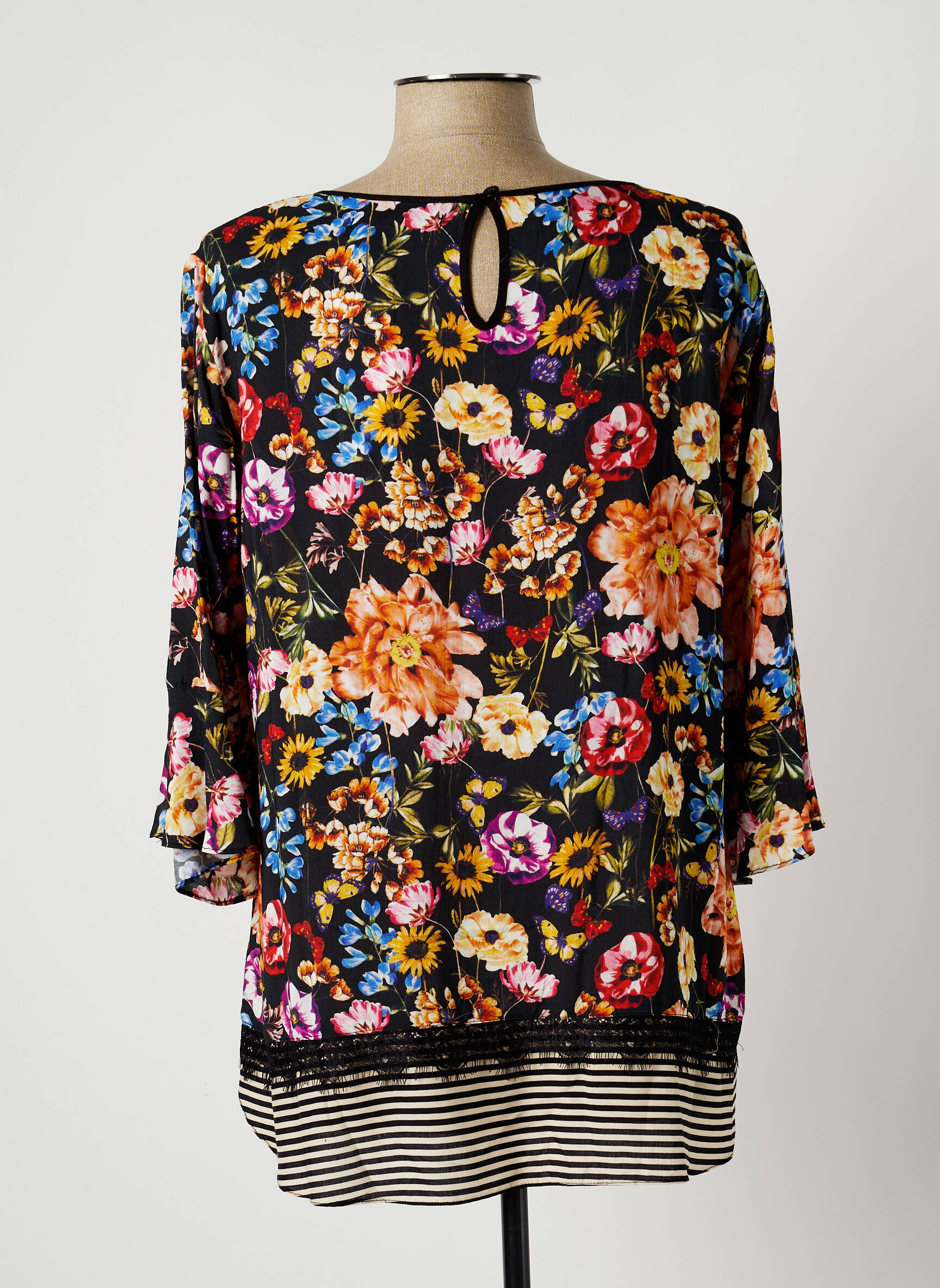 Fred Sabatier Tuniquemanchelongue Femme couleur noir