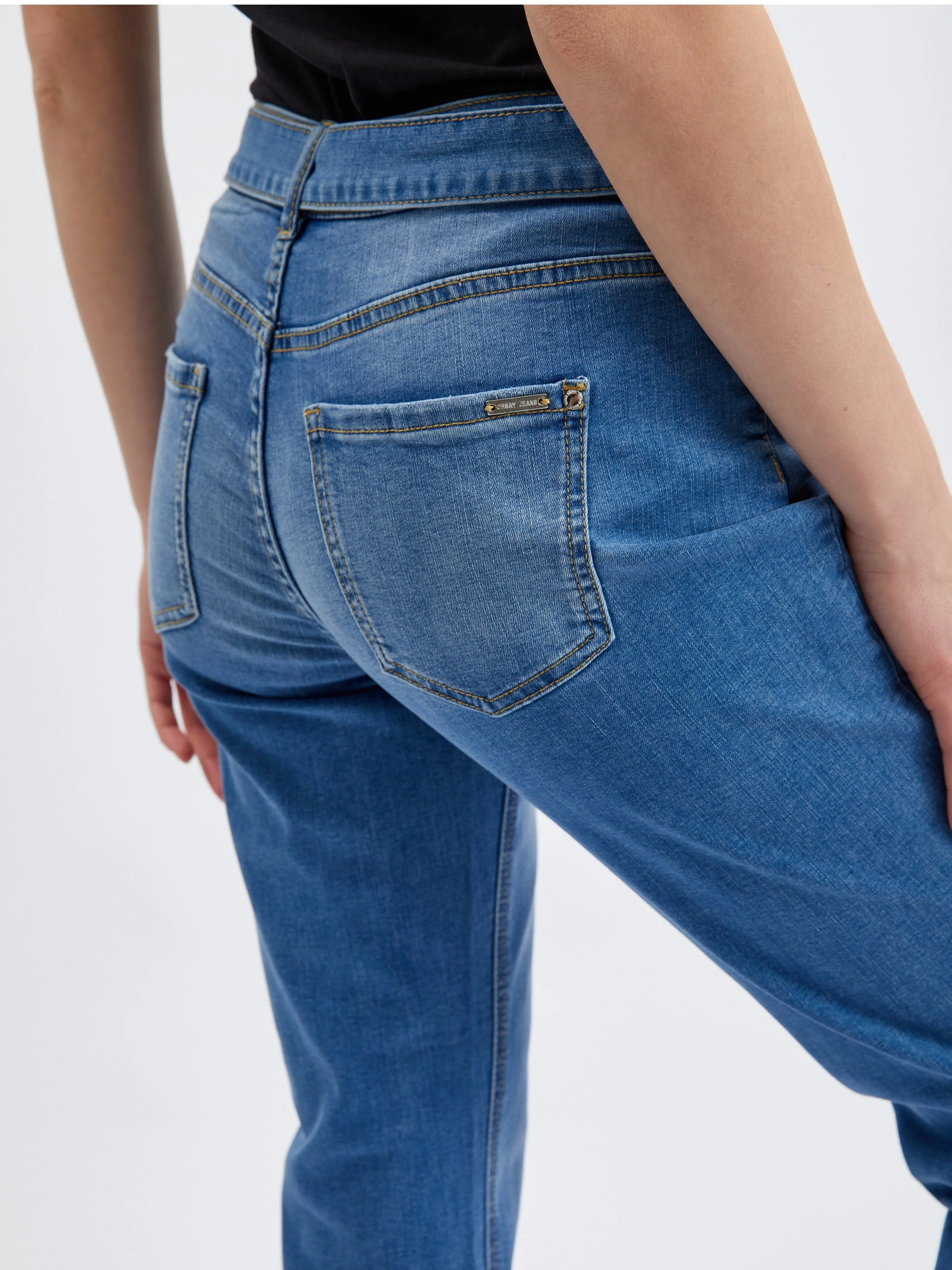 Blaue Damen-Boyfriend-Jeans ORSAY