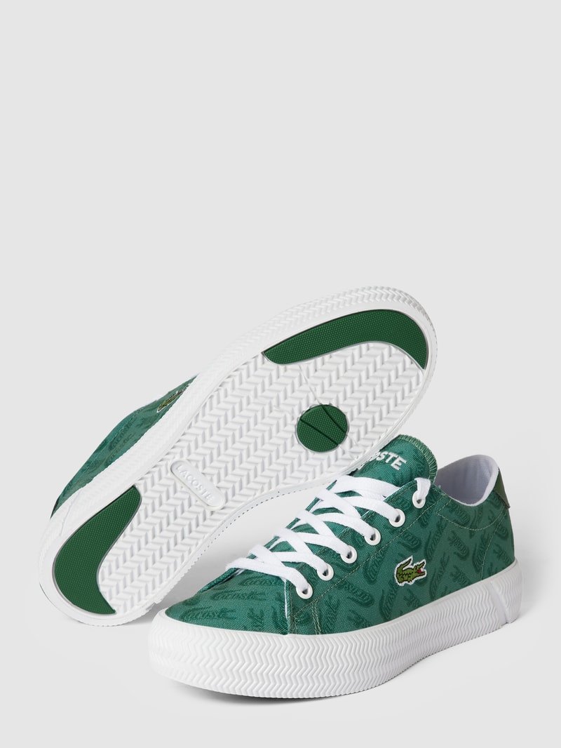 Sneaker mit Allover-Print Modell 'GRIPSHOT' in dunkelgrün