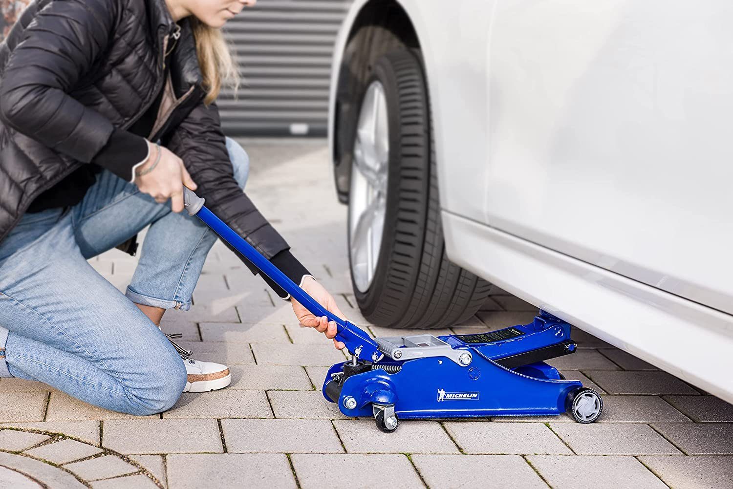 Michelin Hydraulikheber Rangier Wagenheber für bis zu 2 t schwere Autos PKW Fahrzeuge