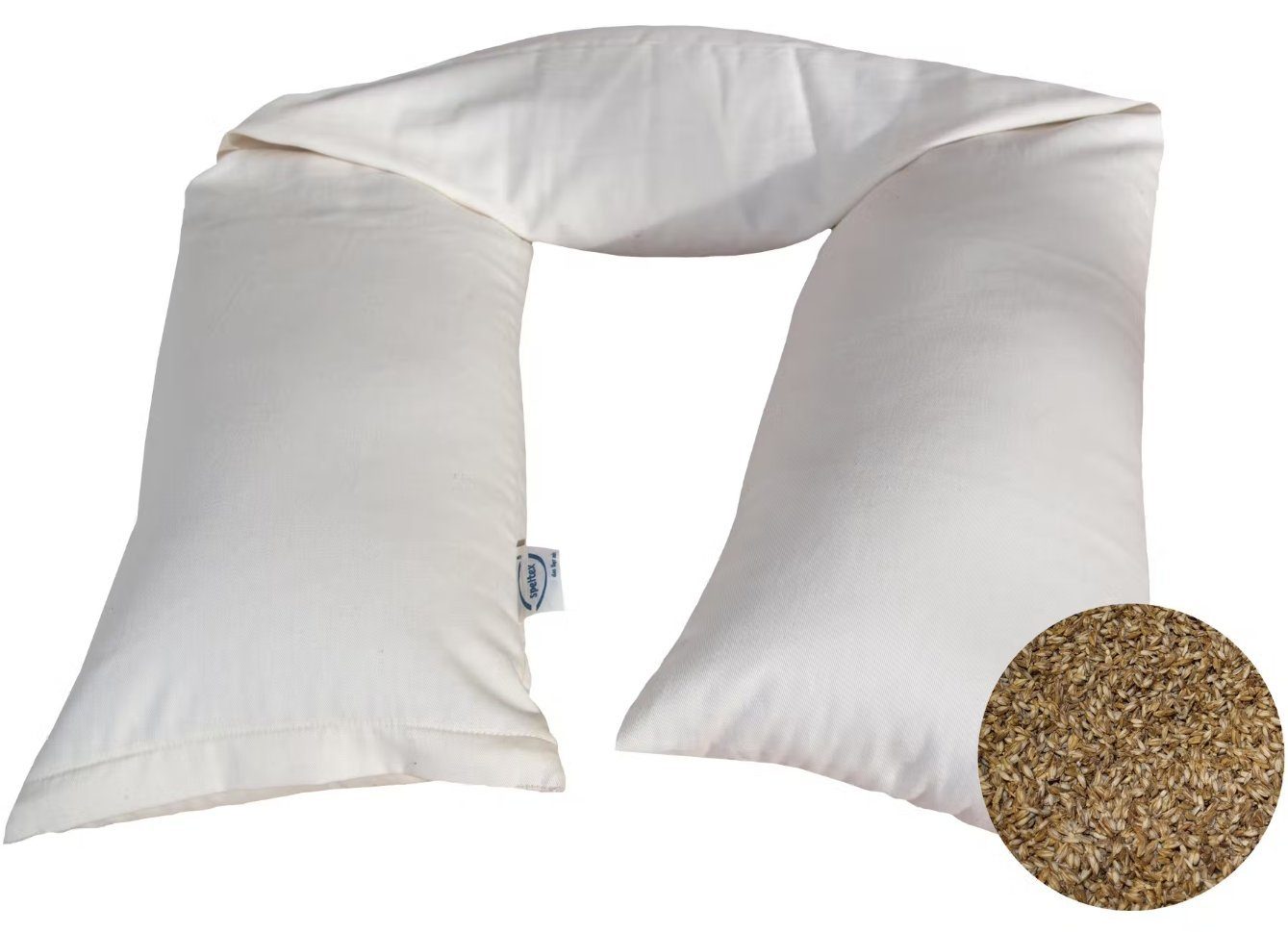 speltex Stillkissen Bio-Stillkissen 170 x 30 cm Dinkelspelzen mit Kautschuk