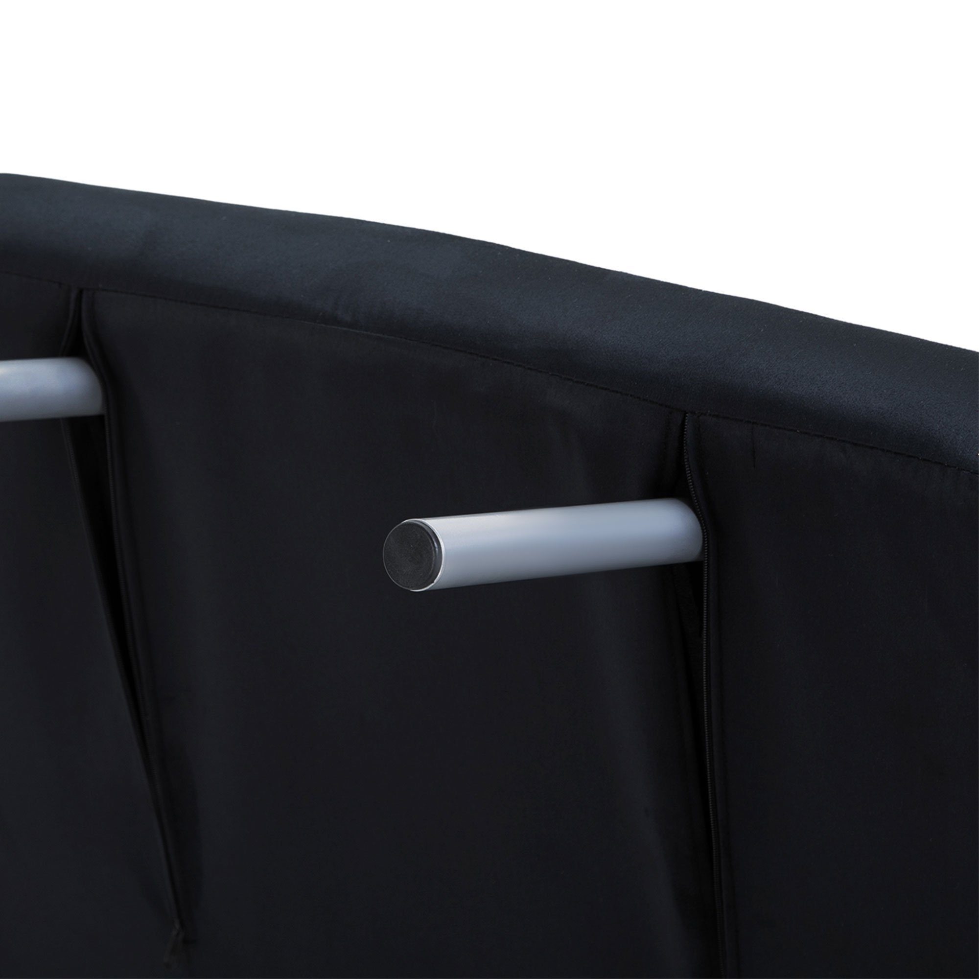 HOMCOM Sessel Schlafsessel mit Armlehne 2-in-1 Gästebett (Klappbett, 1-St., Schlafsofa), verstellbare Rückenlehne