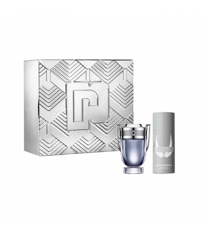 Paco Rabanne-INVICTUS-COFFRET INVICTUS EAU DE TOILETTE 100ML +  DEODORANT 150ML