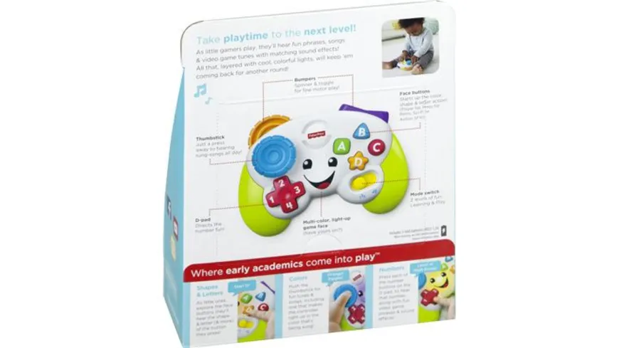 Fisher-Price Lernspaß Spiel-Controller, Baby-Spielzeug, Lernspielzeug Baby
