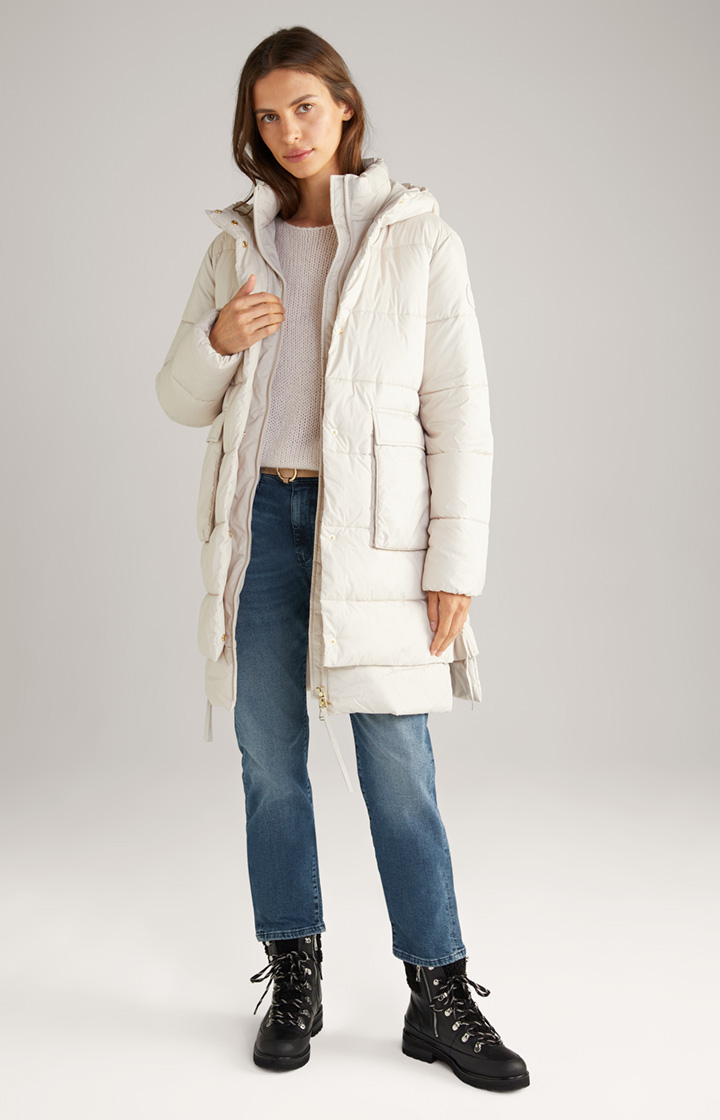 Steppmantel in Offwhite