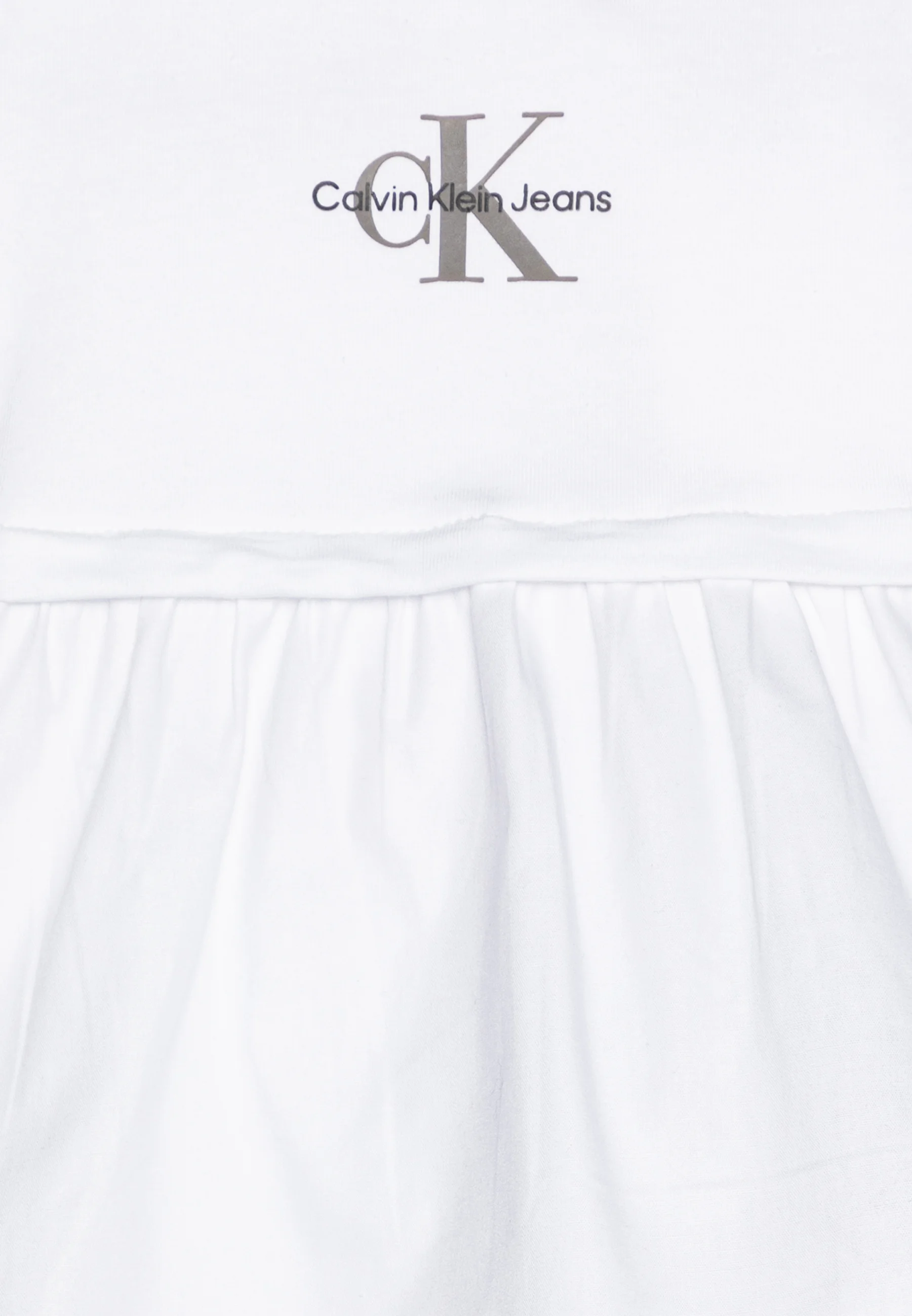 Calvin Klein Jeans BABY MONOGRAMA LOGO MIX MEDIA DRESS - Vestido de punto