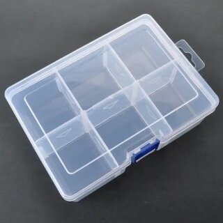 MK3 Sortierhilfe / Token Case / Plastik Box 16,4 x 11,8 x 5,8 cm (6 Fächer)