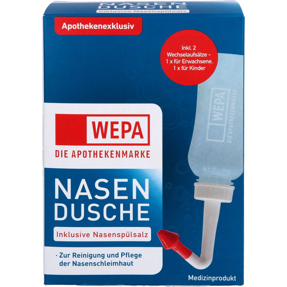 WEPA Nasendusche mit 10x2.95 g Nasenspülsalz