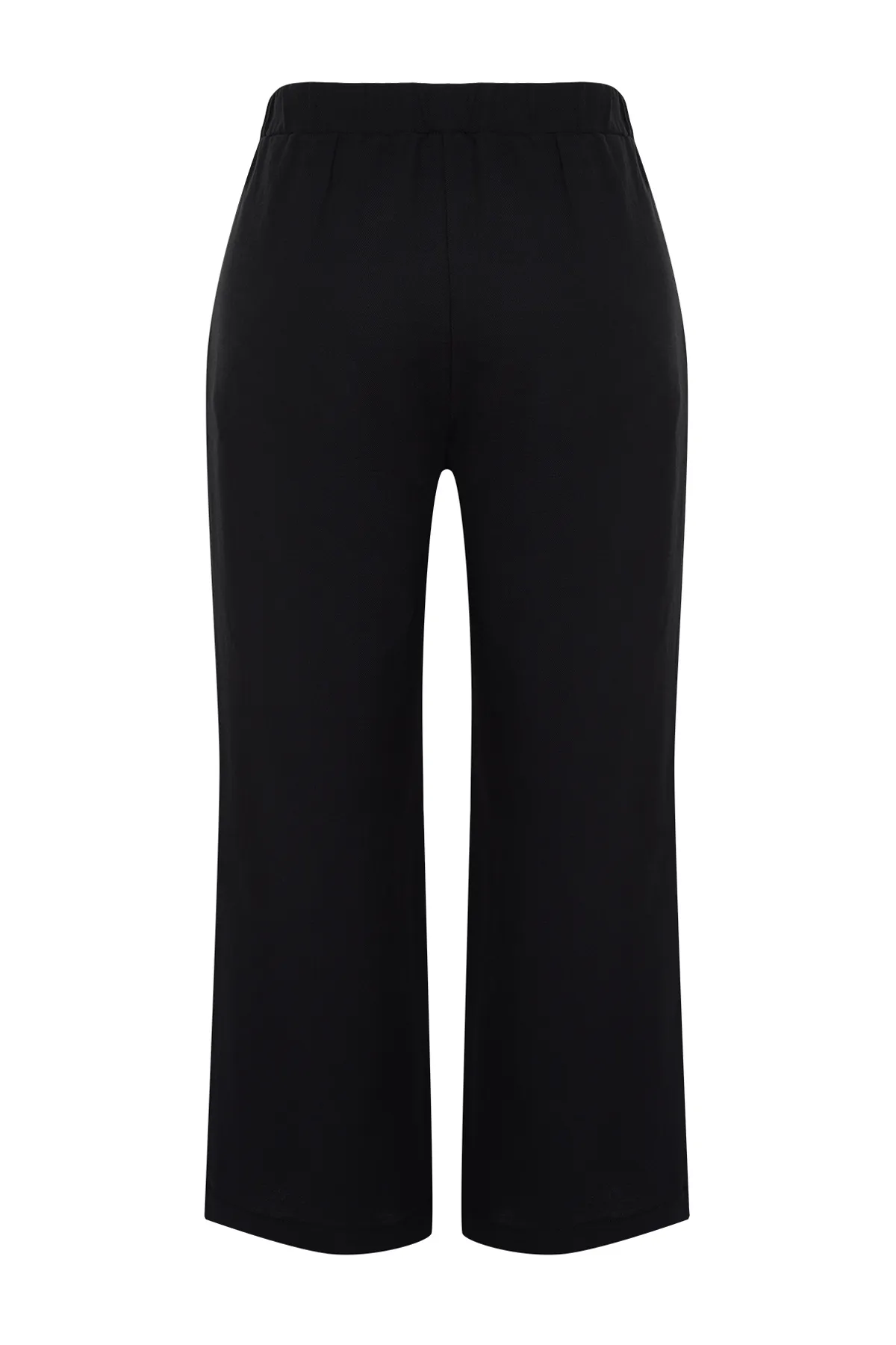 Trendyol Curve  Schwarze Webhose mit hoher Taille und weitem Bein TBBSS24AR00022