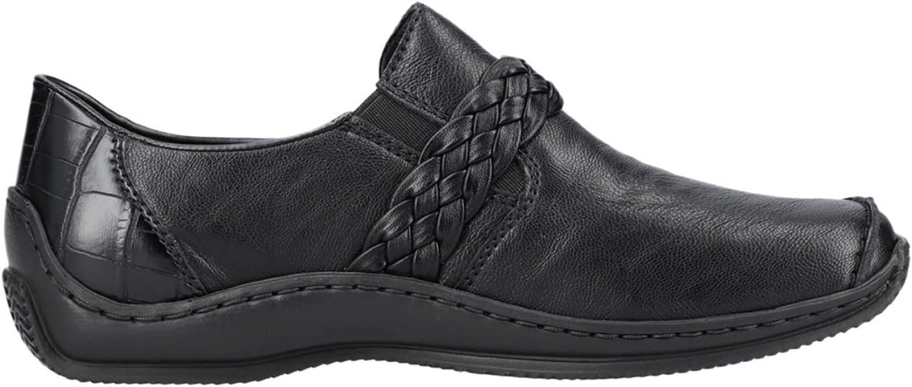 RIEKER Komfort Slipper schwarz