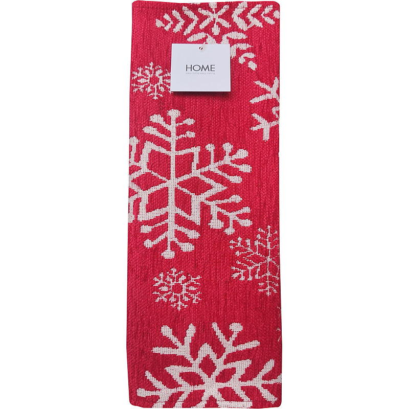Home Brikke 33x48 cm rød Snowflake