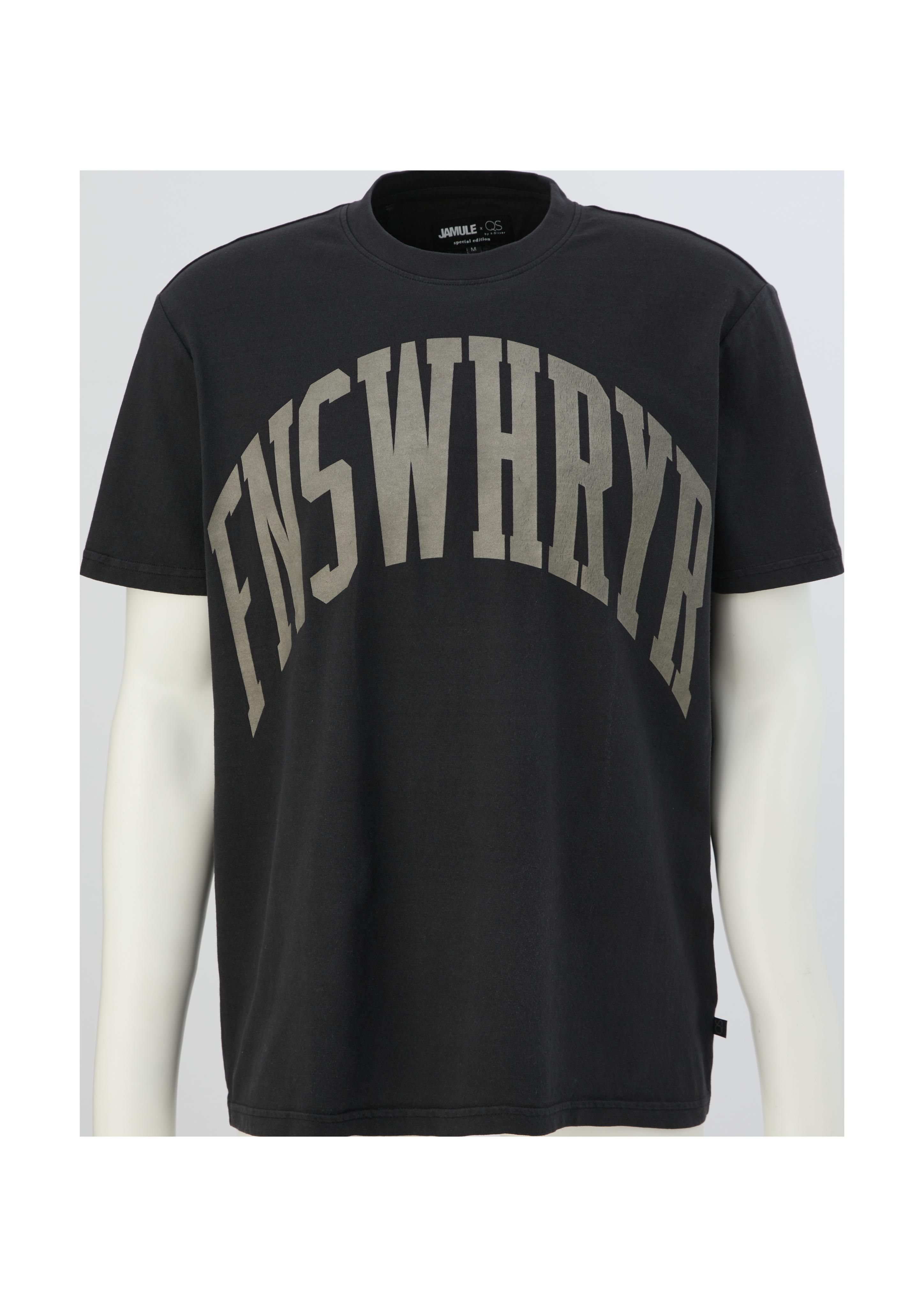 QS x JAMULE T-Shirt mit Schriftprint  2123505-99D0