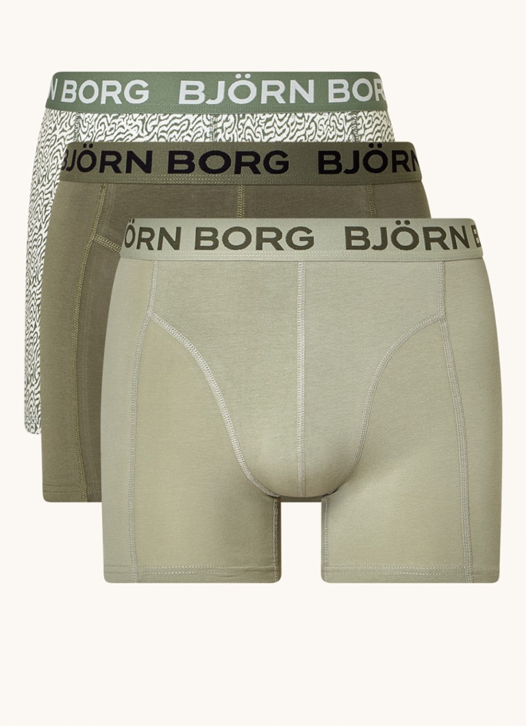 Boxer Björn Borg con fascia logo, confezione da 3