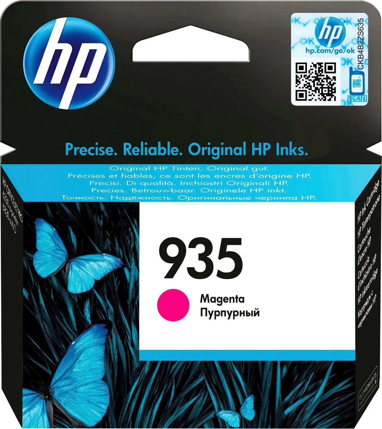 HP 935 Tintenpatrone (1-tlg., original Druckerpatrone 935 magenta)