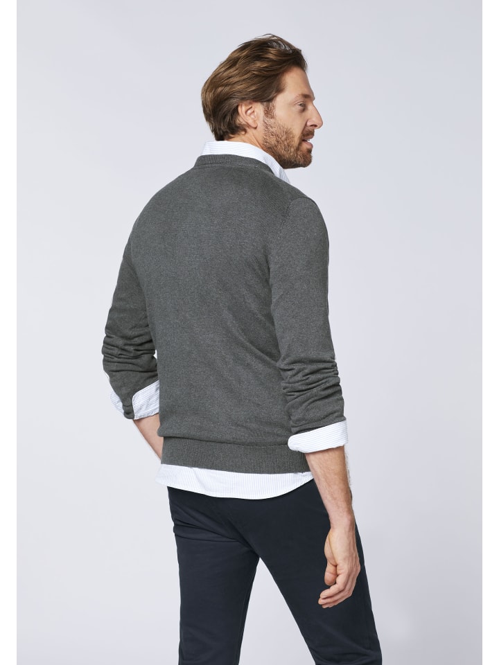 Polo Sylt Strickpullover in Grau günstig kaufen