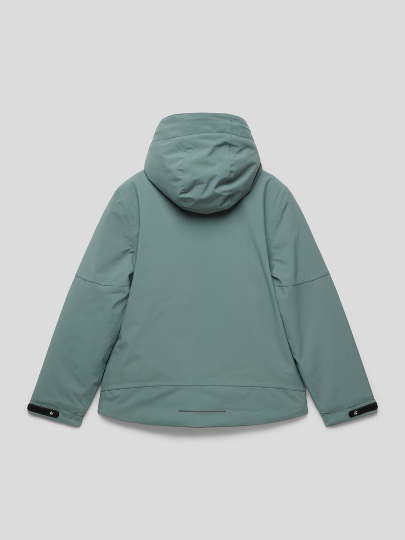 Softshell-Jacke mit Kapuze in helltürkis