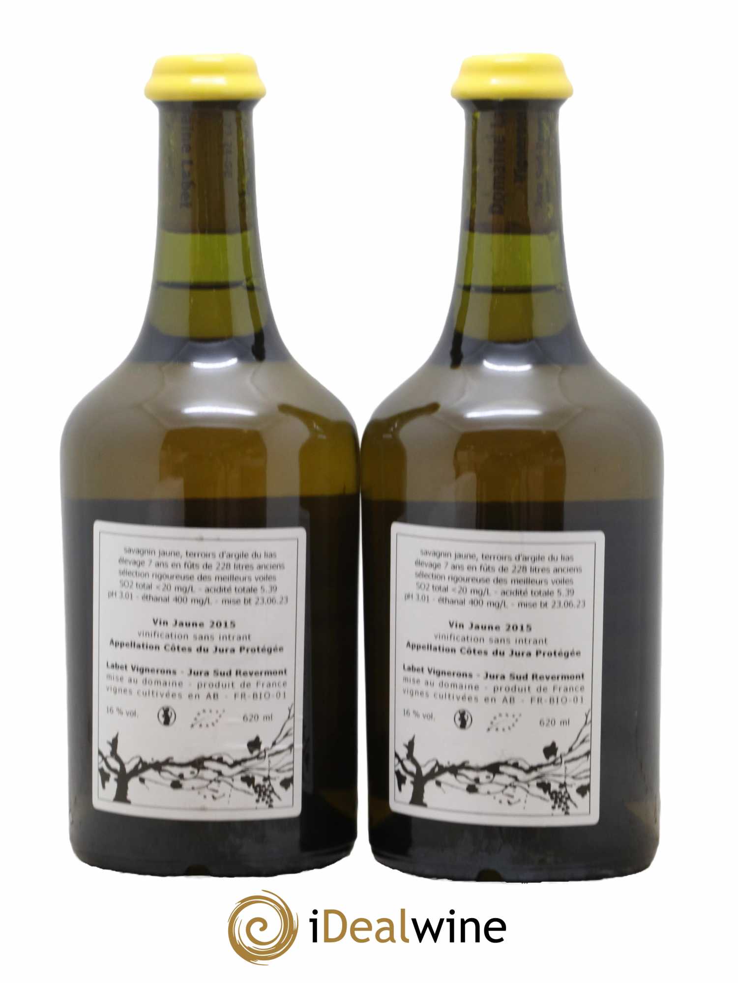 Côtes du Jura Vin Jaune Labet (Domaine)  2015 - Lot de 2 Bouteilles