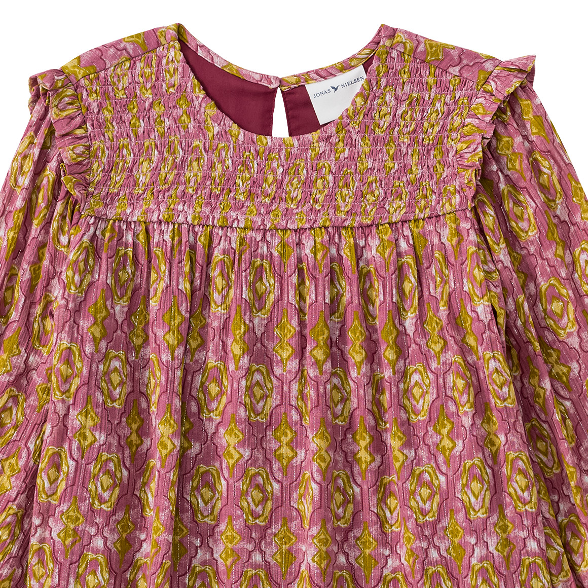Mädchen Bluse mit grafischem Allover-Print