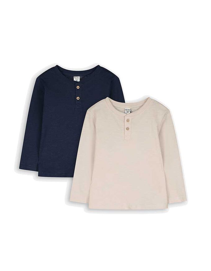 Langarmshirt - 2er-Pack