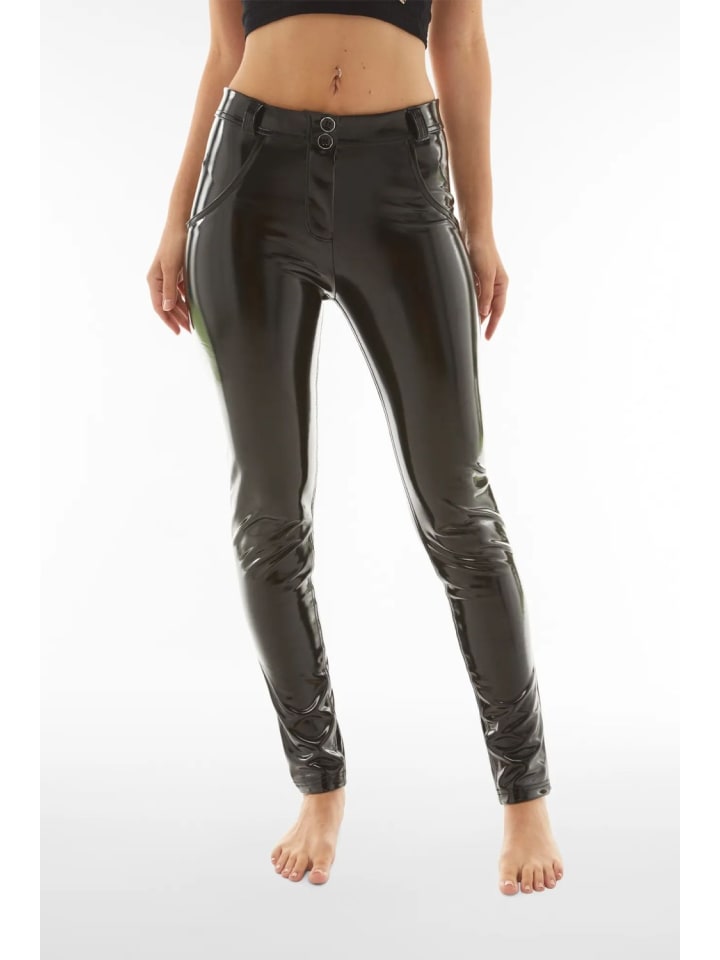 FREDDY Push-Up Hose Latex-Optik in schwarz günstig kaufen XS