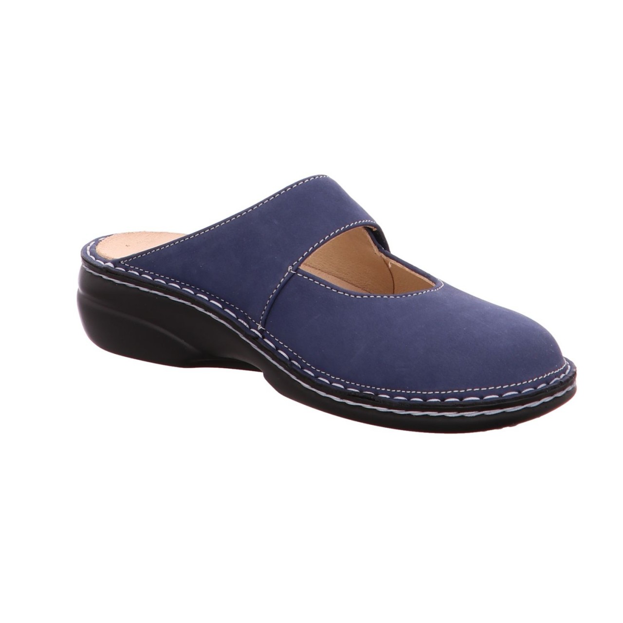 FINN COMFORT Pantoletten blau Stanford demin