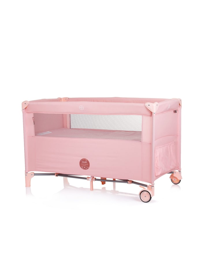 Chipolino Reisebett Relax Leinen 2 Ebenen in rosa günstig kaufen 60x120 cm