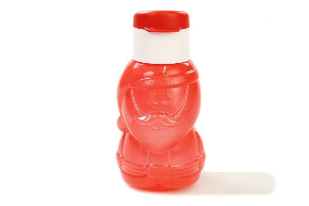 TUPPERWARE Trinkflasche EcoEasy 350 ml rot Nikolaus Trinkflasche+ SPÜLTUCH