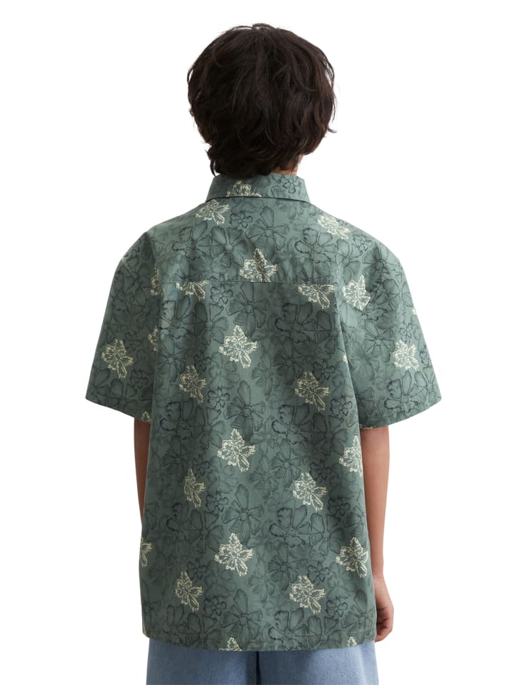 Marc O'Polo TEENS-BOYS Hemd in WASHED GREEN AOP günstig kaufen
